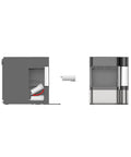Opal Nugget Ice Maker Water Filter Replacement For Fresh Tasting Ice Easy Install demonstrated in open and closed views