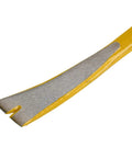Close-up of 42 Inch Spring Steel Wrecking Bar With Precision Ground Edges Wider Prying Edge Flat Striking Faces And Lightweight Design