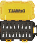 Three Eighths Inch Drive Socket Set With SAE And Metric Bits, Pro Grade, Lockable Stacking Case, Clear Lid, Removable Internal Tray