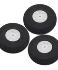 Three wheels from Aluminum Main Landing Gear Wheel Kit For RC Airplane Cessna 182 55mm Wheel 198mm Long Gear 73mm Tall 9 To 20mm Width 2mm Thick Hardware Included 40 Size ARF PNP Replacement Part