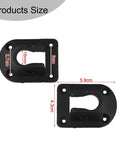 Sturdy Folding Table Leg Brackets For 16mm Round Pipe Durable PP Plastic Construction With Screws Quick Mount For Camping Outdoors