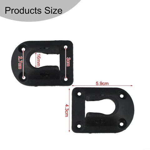 Sturdy Folding Table Leg Brackets For 16mm Round Pipe Durable PP Plastic Construction With Screws Quick Mount For Camping Outdoors
