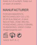 Vegan HEMA Free Gel Nail Polish Kale 073 10ml warning and manufacturer label