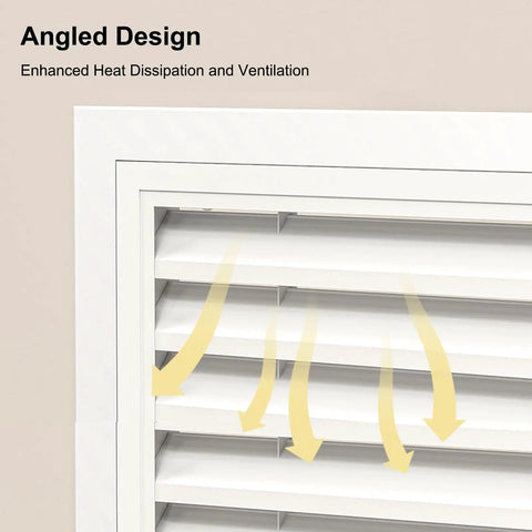 Aluminum Louvered Access Panel For Drywall Ceiling And Wall Vent Grille with angled design for optimal heat dissipation and ventilation.