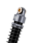 Close-up of 59mm Long Threaded RC Shocks Oil Dampers Upgrade For TRX4M TRX4MT 1/18 Crawler, Aluminum Bodies, Grey top view
