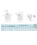 Technical diagram of Ball Screw SFU1605 16mm Diameter 5mm Pitch 200mm Total Length With Metal Ball Nut for CNC Machines
