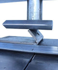Hemming Dies Kit For 12 And 20 Ton Finger Brakes, 32 Pieces Forming An 8 Inch Die, Unassembled, in use on metal sheet