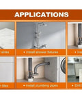 Solid Diamond Tile Hole Saw 13Pcs Kit For Porcelain Ceramic And Glass. Heavy Duty Vacuum Brazed Bits For Fast Drilling, High Speed Performance, Easy Installation, And Pro Results In Any Home Reno Job. applications for sinks, shower, pipes