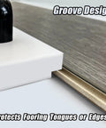 Vinyl Plank Flooring Tapping Block With Big Handle And Groove Design For Easy Install Protects Tongues And Edges From Damage
