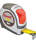 Heavy Duty Retractable Metric Pocket Tape Measure With Nylon Coating And Black Anodized Steel Belt Clip 1.06 Inch Wide By 8 Meter Length Durable Case And Easy Grip For Quick On The Job Measuring