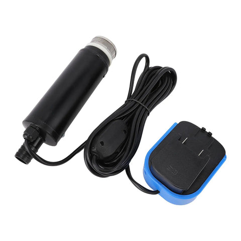 Hardworking Portable Sump Pump Handles 500 GPH Fast Drainage With 16 Foot Max Lift And Sediment Filter, lightweight pump with power cord.
