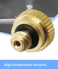 Close-up of Brass Misting Nozzles 0.15mm Orifice G 3/16 Inch Thread Atomizing Sprayer for Outdoor Cooling, high temperature resistant