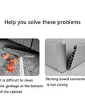 Heavy Duty 10 Pack Toe Kick Clips For Cabinet Leveler Legs With Snap On Plastic Brackets For 1 Inch Furniture Feet And Kitchen Plinth Skirting Board No Sweat Setup solving cabinet cleaning and skirting board issues.