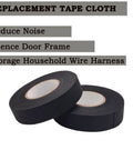 Heavy Duty Cloth Electrical Tape For Automotive And Home Use DIY Friendly High Temperature Friction Tape Black Three Quarter Inch