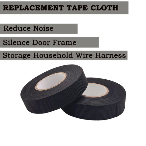Heavy Duty Cloth Electrical Tape For Automotive And Home Use DIY Friendly High Temperature Friction Tape Black Three Quarter Inch
