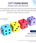 Jumbo Foam Dice Set For Classroom And Home Schooling 1.96 Inch Dice In Assorted Bright Colors Kid Friendly Lightweight And Quiet Play Toy