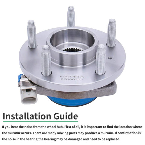 Front Wheel Hub Bearing Assembly Set Of 2 For 2000 2013 Chevy Impala, 2000 2007 Chevy Monte Carlo, 1997 2005 Buick Century