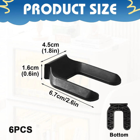 Black PE wheel stopper cup for 50mm casters, dimensions shown, for hardwood or carpet, Six Pack Wheel Stopper Cups For 50mm Casters No Slip Floor Protectors For Office Chairs Beds And Rolling Furniture On Hardwood Or Carpet Stays Put