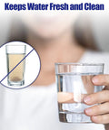 4-Pack PUR Water Filter Replacement For PUR Pitchers And Dispensers CRF-950Z shown improving water clarity, keeping H2O fresh