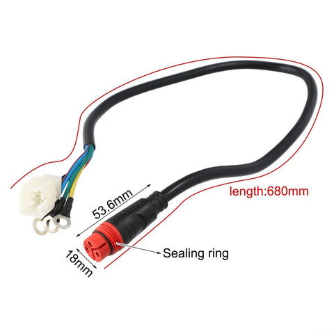 11 Pin E Bike Extension Conversion Cable 1121AM For Bafang 750W 1000W Hub Motor Female Connector Replacement Wire 68cm Long Metal PVC Electric Bicycle Component