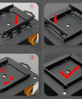 Heavy Duty Furniture Mover Dollies With 400Lb Load Capacity Per Dolly shown in assembly steps for easy use with ball bearing wheels.