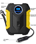 Portable Car Tire Inflator With LED Light No Fuss Auto Shut Off Digital Air Compressor For 12V DC Quick And Easy Tire Pump