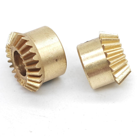 0.4 Module Straight Bevel Gear Copper 0.4M 90 Degree Miter Pinion 1 To 1 Transmission Conical Bevel Gear For DIYers, Smooth Torque Transfer, Precise Operation, Easy Mounting, 12T 1MM Bore