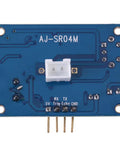 Back view of Ultrasonic Sensor Module SR04T 5V For Distance Measuring And Industrial Liquid Level Detection with connector pins