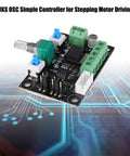 Hella Reliable Stepper Motor Speed Controller With Smooth Pwm Pulse Generator And Zero Headache Frequency Regulator Module on a circuit background.