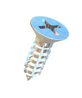 Titanium Sheet Metal Screw Pack Of 25, No. 6 By One Half Inch Flat Head Phillips Drive, Grade 2 CP Titanium, corrosion resistant