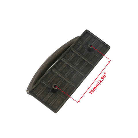 4 Pcs Drawer Ring Pull Handles In Antique Bronze Durable Zinc Alloy Cabinet Hardware 76mm Hole Center view