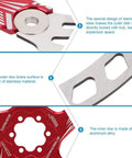Close-up view of Mountain Bike Disc Brake Rotor And Pads 203mm Five Bolt Build With Stainless Steel Outer And Aluminum Inner for hydraulic brakes.