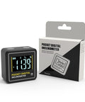 Mini Digital Angle Finder With Beefed Up Four Side Magnets For Table Saw Miter Protractor And Woodworking Measurements Plus Built In Level Box showing a pocket digital inclinometer for precise angle measurements.