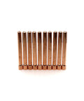 10N24 TIG Weld Collet 3/32 Inch 2.4mm Electrode Holder For WP-17 WP-18 WP-26 Welding Torch Set Of 10 Collets Copper