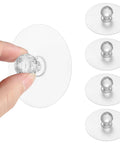 4 Pack Clear Acrylic Diamond Cabinet Knob Pulls No Drill Self Adhesive Stick On Handles For Kitchen Cupboards Wardrobe Dresser Furniture Doors Crystal Clear Crystal Look, 60mm