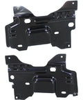 Ford F150 2009 2014 Front Bumper Bracket Set Of 2 Left And Right Driver And Passenger Side, black steel mounts