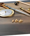 Copper Oil Nozzle Kit With 9 Pieces Straight And Angled Grease Fittings For Cars And Excavators on wooden surface