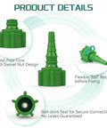 PRODUCT DETAILS Five Pack Oxygen Tubing Swivel Nipple Connectors Individually Packaged For No Hassle Setup And A Solid Leak Free Fit With Most Oxygen Concentrators Regulators And Flow Meters swivel nut connector