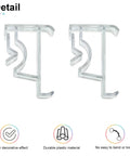 Clean 2 Inch Window Blind Valance Clips 12 Pack Heavy Duty Plastic Snap Holders displaying durable clear holders for window shades.