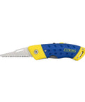 2-In-1 Folding Jab Saw With Retractable Utility Knife For Quick Drywall Cuts, One-Hand Safe Operation, Rust-Resistant Stainless Steel Frame