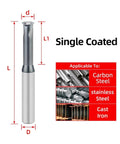 Get Your Hands On This Badass Carbide Threading Milling Cutter. Single Tooth Design With Full Thread Cutters For Precise M4x0.7 Threads. Hard Alloy Coating Makes It Durable As Hell. Perfect For Manual Or Machine Milling Jobs. Chip Removal Is Smooth,. Image of single coated carbide cutter with specifications for cutting carbon steel, stainless steel, and cast iron.