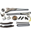 Upgrade Your Ride With A Tough Alloy Timing Chain Kit Made To Fit Mercedes Benz E350 GL450 E400 ML350 GLK350 V6 3.0L And 3.5L Engines For Peak Performance Long Life And Low Maintenance No More Stretching. timing chain kit parts on white background