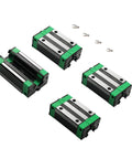 Four HGH20CA carriages from HGR20 600mm Linear Rail Kit With 2 Rails And 4 HGH20CA Carriages For DIY CNC Routers Lathes And Mills