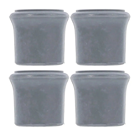 8 Pack Shower Chair Feet Replacement Non Slip Rubber Pads Easy Slip On Fit For Standard Chair Legs shown in a set of four