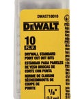 1/8 Inch Drywall Cut Out Bit Set in packaging with 10 pieces for precise drywall and gypsum board cuts, durable drill bit pack