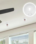 10 Pack Heavy Duty Plastic Fire Sprinkler Cover Plates Waterproof Escutcheon Ring Wall Mount Flange For Disc Heads Removable Or Nonremovable 2 48 In Slick No Hassle Quick Swap on ceiling with ceiling fan.
