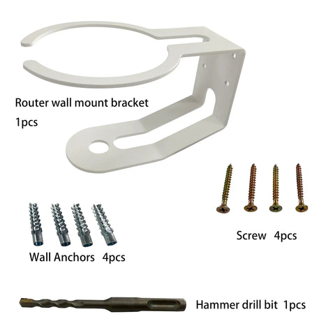 Heavy Duty Wall Mount Bracket For Dream Machine And Dream Router with screws, anchors, and drill bit included, 1 Pc