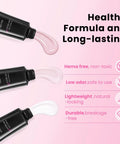 All In One Polygel Toe Nail Kit With UV Light, Includes 3 Color Polygel 15ml Each showcasing gel texture and benefits list