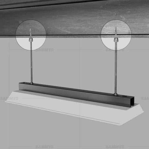 Heavy Duty Vertical Threaded Rod Anchor For Steel Structures With Electro Zinc Coating No Pre Drill Install