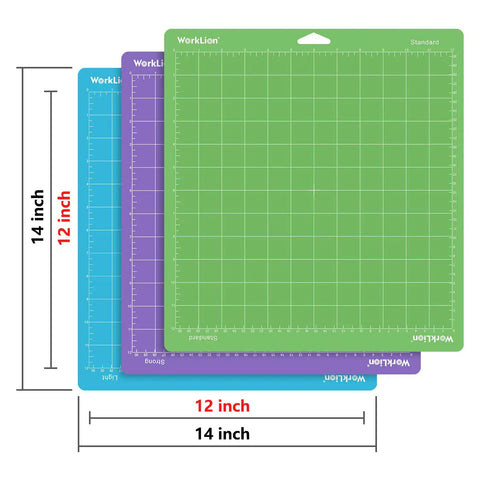 Premium 12 X 12 Inch Adhesive Cutting Mats 3 Pack Compatible With Cricut Maker And Explore Series Hella Sticky Vinyl Graphics Sheets Light Standard Solid Grip For Any Crafting Project